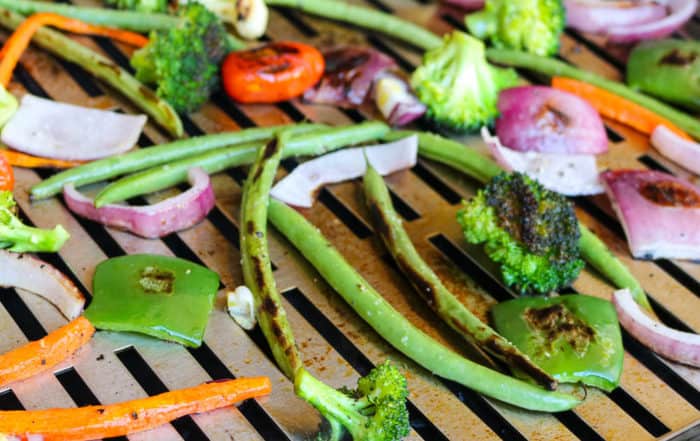 TEC Grills Infrared Grill Tray - Vegetables on the Grill