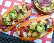 TEC Grills Out of the Bun Hot Dog Recipes - Hawaiian Pizza Dog