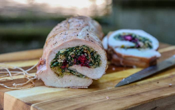 TEC Grills Stuffed Pork Loin - Sliced