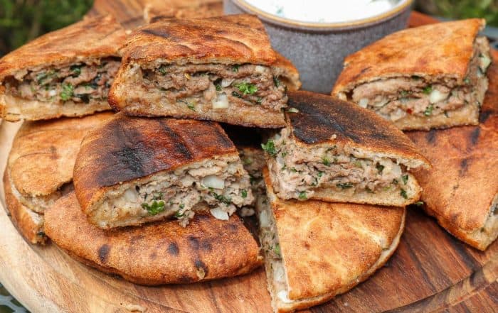 TEC Grills Burger Recipes - Lamb Pita Burgers with Yogurt Mint Sauce