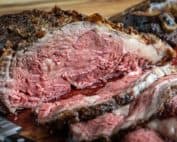TEC Grills Standing Rib Roast Sliced on Board